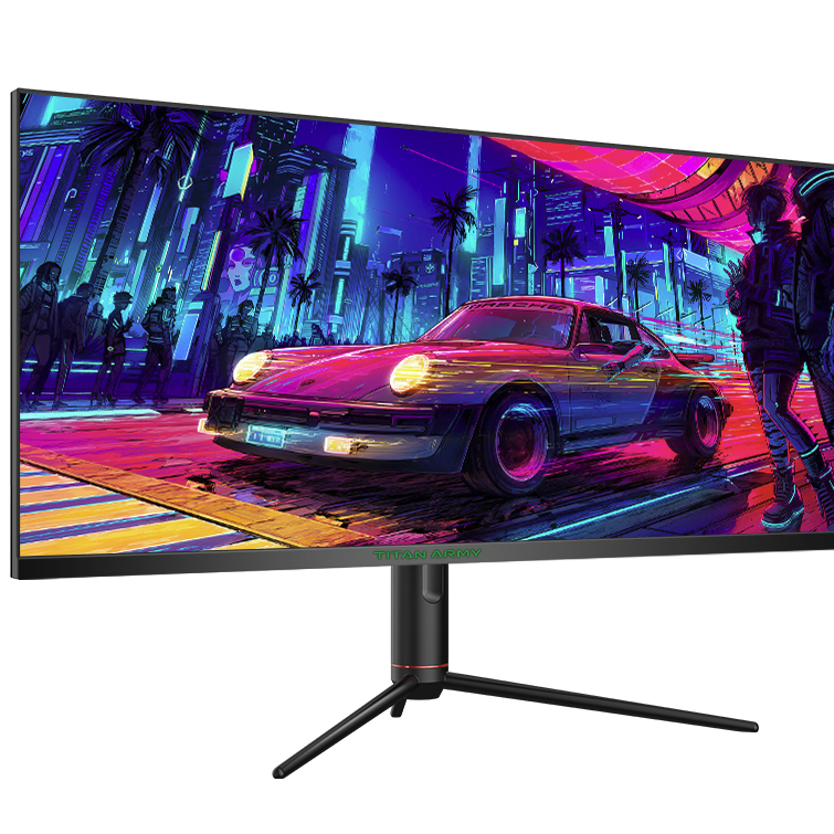 泰坦军团 40英寸带鱼屏 WQHD 144Hz IPS HDR400广色域 内置音箱 旋转升降 智能分屏