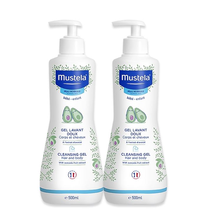 20点开始、88VIP：Mustela 妙思乐 婴儿洗发沐浴露二合一 500ml*2瓶 74.77元（包税