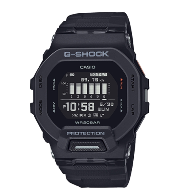 即领即用、PLUS会员：CASIO 卡西欧 G-SHOCK G-SQUAD系列 45.9毫米电子腕表 GBD-200-1 6