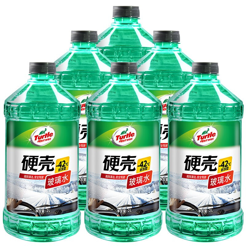 Turtle Wax 龟牌 硬壳 G-4083 液体玻璃水 -42℃ 2L 6瓶 84元（需买2件，需用券）