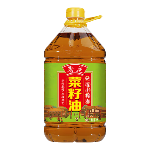 再降价、plus：鲁花 小榨香菜籽油 5L 54.35元（需领券）