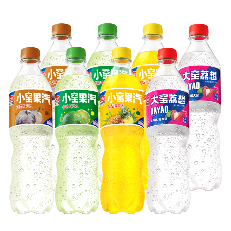 大窑 果味汽泡水 520mL*8瓶 18.9元包邮（需用券）