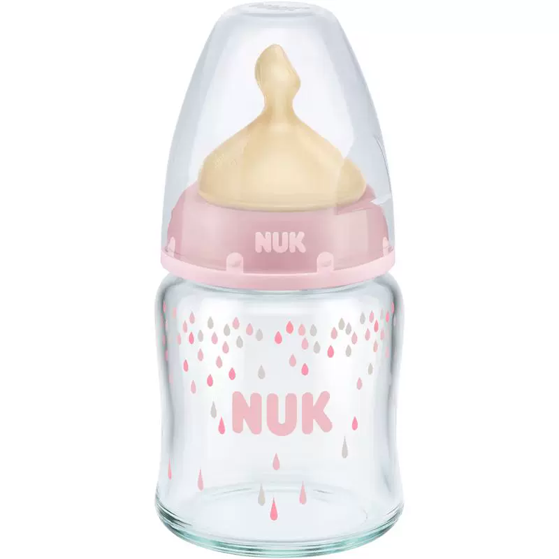 NUK 新生儿玻璃奶瓶 0-6月 S奶嘴-120ML ￥61