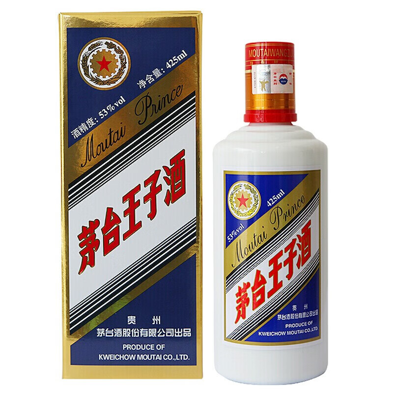 MOUTAI 茅台 王子系列 蓝标 53%vol 酱香型白酒 425ml 单瓶装 233.6元（需用券）