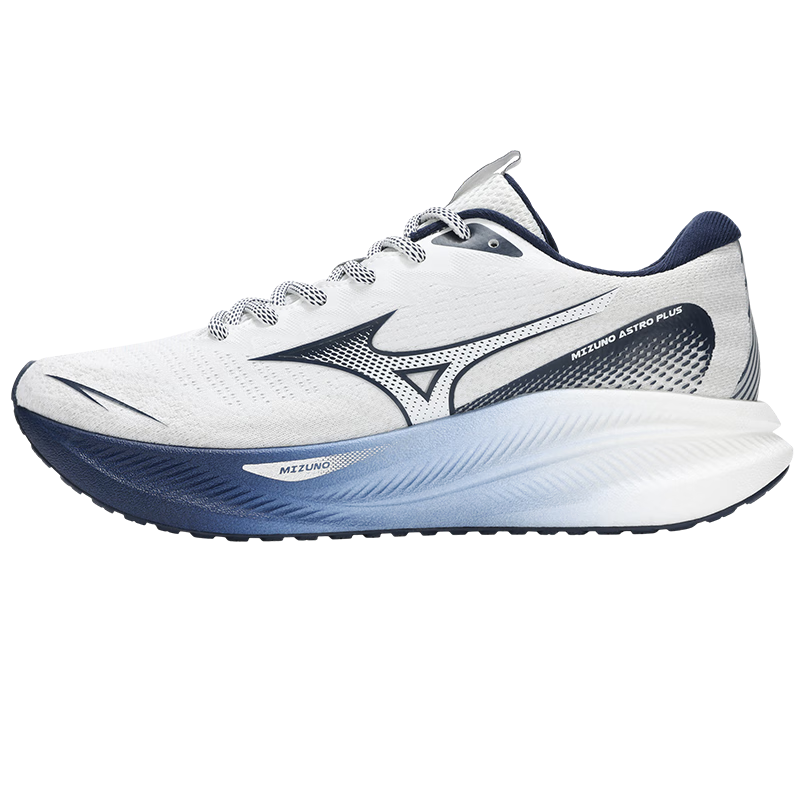 PLUS会员：美津浓（MIZUNO） ASTRO PLUS 运动跑步鞋子 03/白/深蓝 493.96元包邮（多