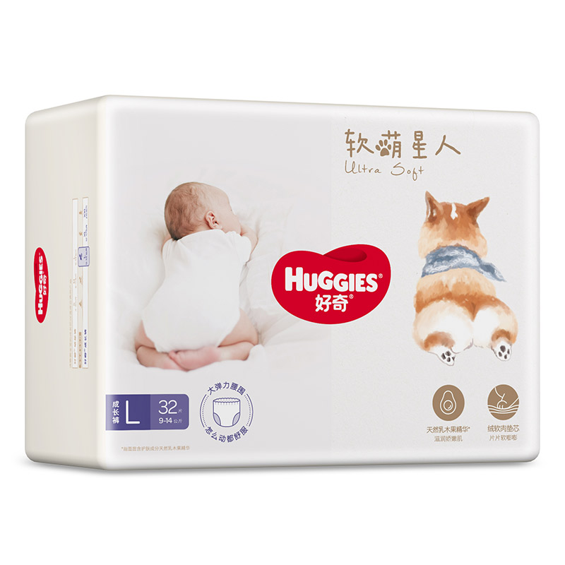 HUGGIES 好奇 软萌星人 拉拉裤 L32片 47.25元（需买4件，共189元，需用券）