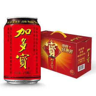 加多宝 凉茶植物饮料 茶饮料 310ml*15罐 整箱装 38.