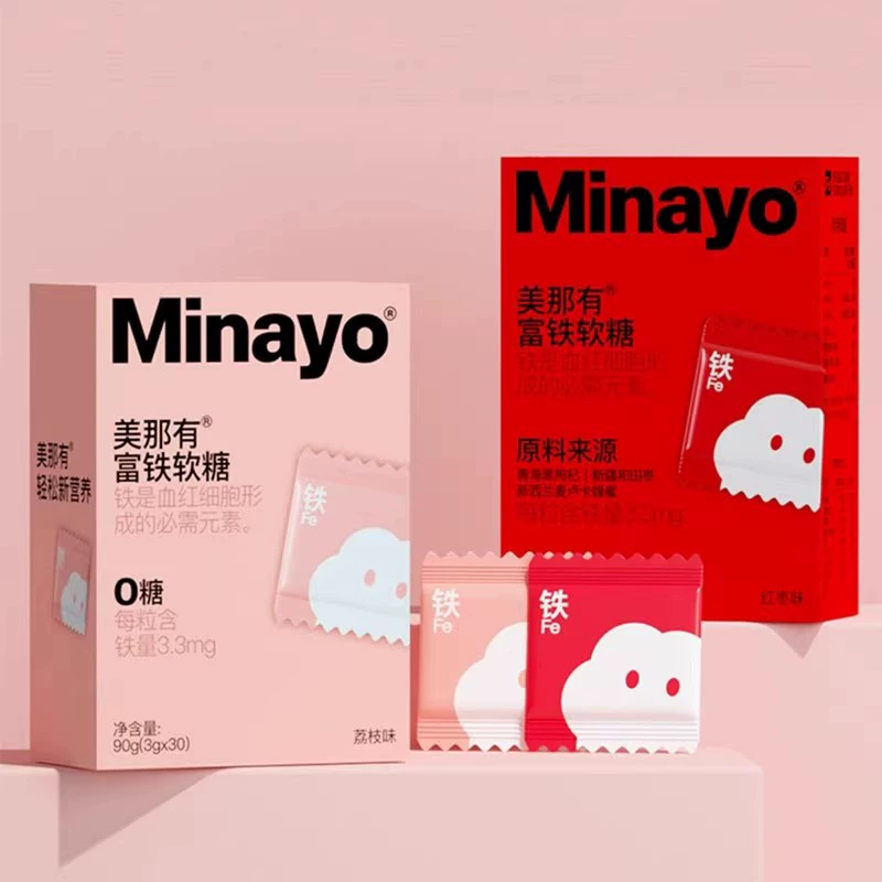 Minayo美那有富铁软糖30X4 券后99元