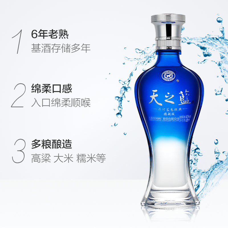 YANGHE 洋河 天之蓝 42%vol 浓香型白酒 520ml*6瓶 1494.05元（需用券）