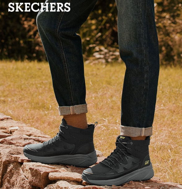 SKECHERS 斯凯奇 男士高帮厚底户外休闲靴子 118053 299.05元包邮 买手党-买手聚集的地方