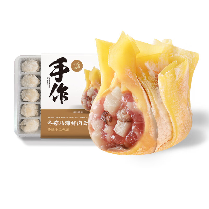 袁亮宏 冬菇马蹄鲜肉云吞 310g24只 9.72元（需买4件，需用券）