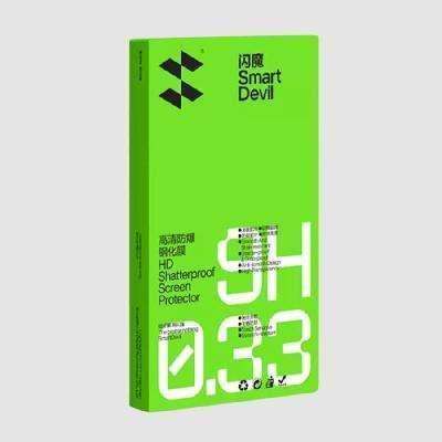 SMARTDEVIL 闪魔 苹果系列钢化膜 3片装+贴膜神器 9.6元（2片装6.6元）