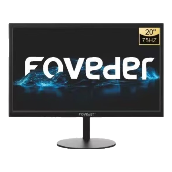 首购礼金，plus:FOVEDER 电脑高清显示屏1080P电竞直面办公外接 20英寸1K-75Hz/窄