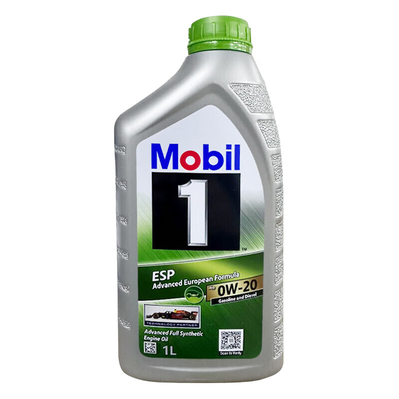 有券的上：Mobil 美孚 1号 ESP 0W-20 C6级 全合成机油 1L 62.9元