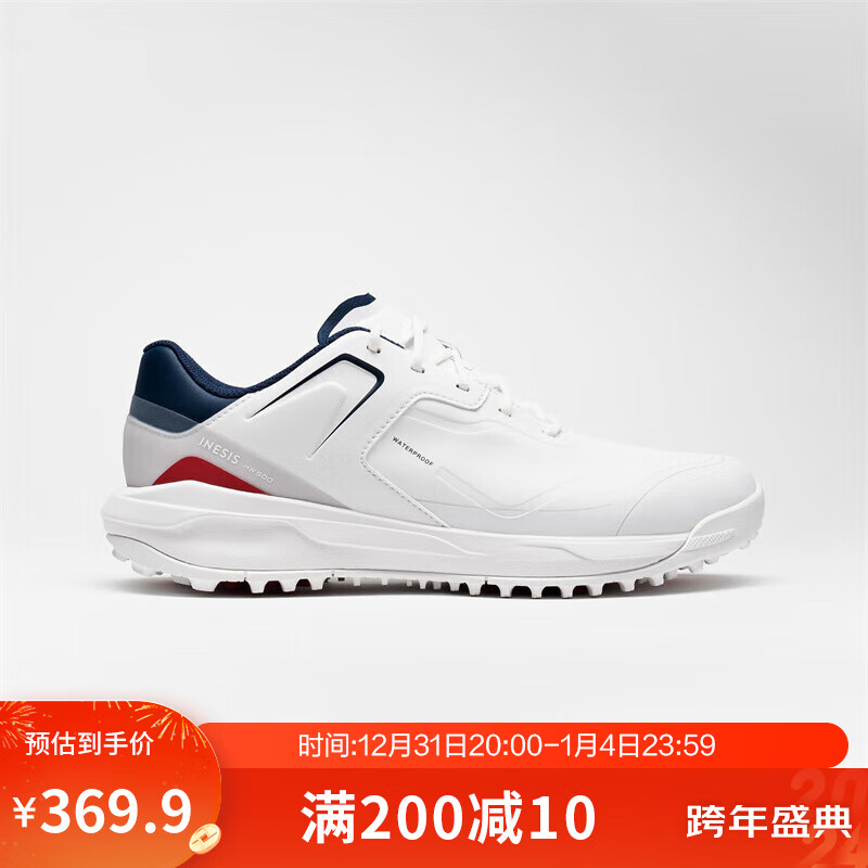 DECATHLON 迪卡侬 高尔夫鞋球鞋男防水透气夏季轻量白色42-4653157 389.9元（需用