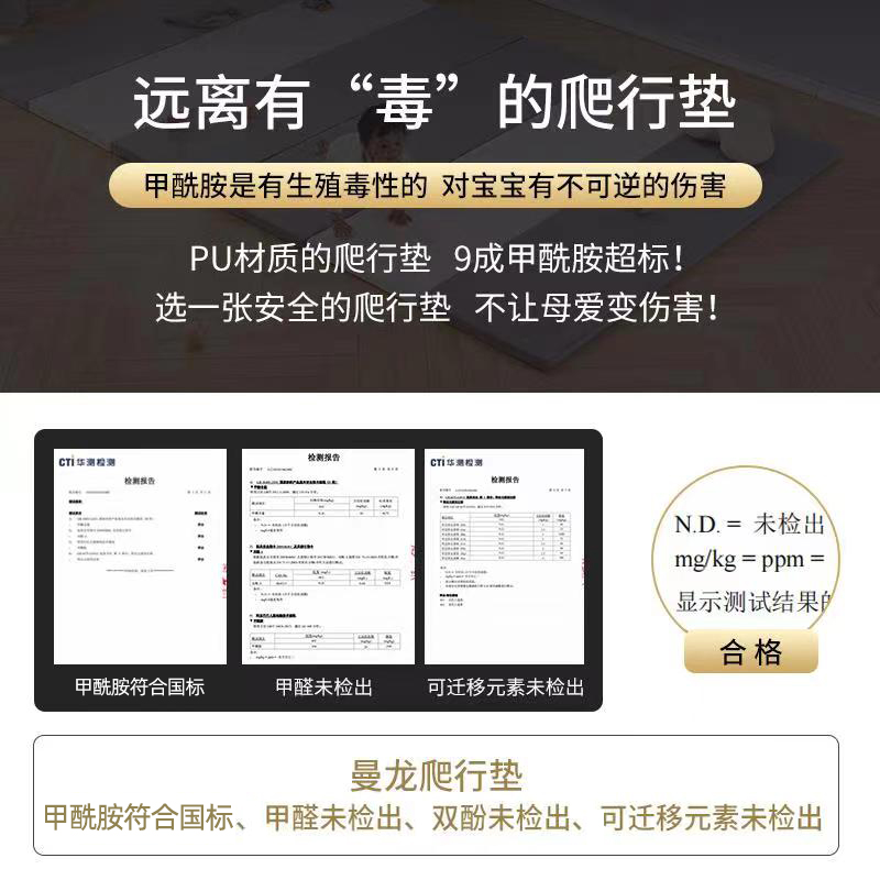 mloong 曼龙 宝宝爬行垫子加厚婴儿童xpe爬爬垫客厅家用折叠儿童游戏地垫 309