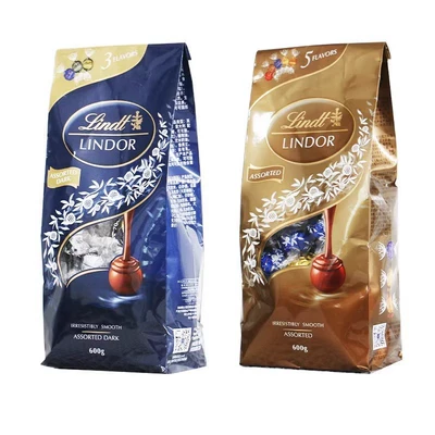 百亿补贴：Lindt 瑞士莲 软心牛奶巧克力 600g 混合装 73.9元