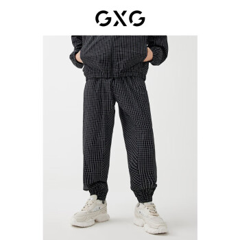 GXG 男装2022年春商场同款长裤 黑白格 180/XL ￥62.05