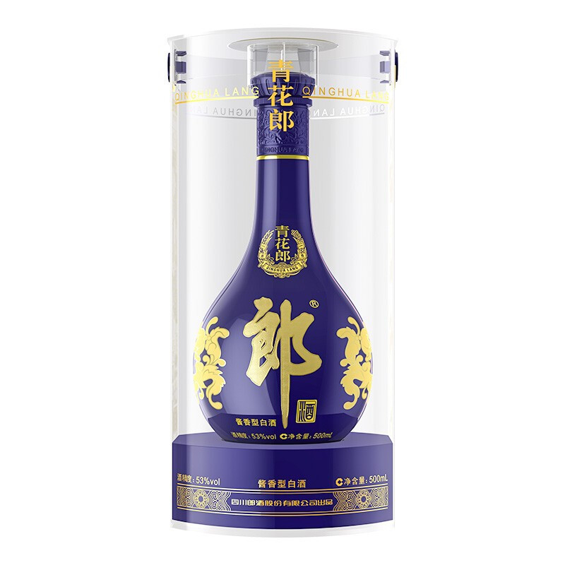 LANGJIU 郎酒 青花郎 53度 陈酿 500ml 酱香型白酒 单瓶装 949.32元（需用券）