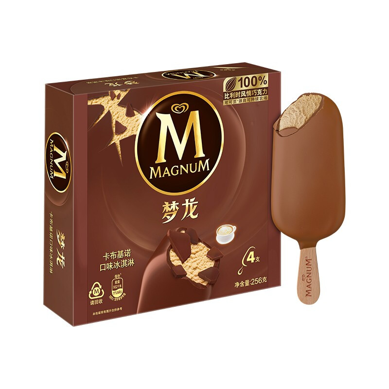 MAGNUM 梦龙 冰淇淋 卡布基诺口味 256g 54.9元（需用券）