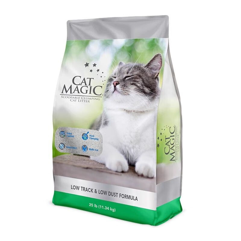 CAT MAGIC 喵洁客 膨润土猫砂 新品银标-低尘健康-大颗粒 25磅 77元（需用券）