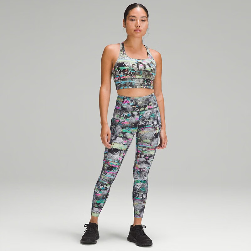 lululemon 丨Energy™ 女士长款运动内衣 LW2DMBA 漂移油漆涂鸦 190元（需用券）