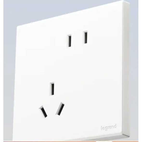 legrand 罗格朗 插座 错位五孔 10A 3.79元（需用券）