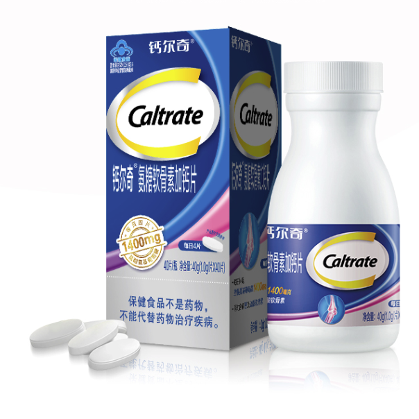 Caltrate 钙尔奇 氨糖软骨素加钙片 240g 40粒*6瓶 334元（需用券）