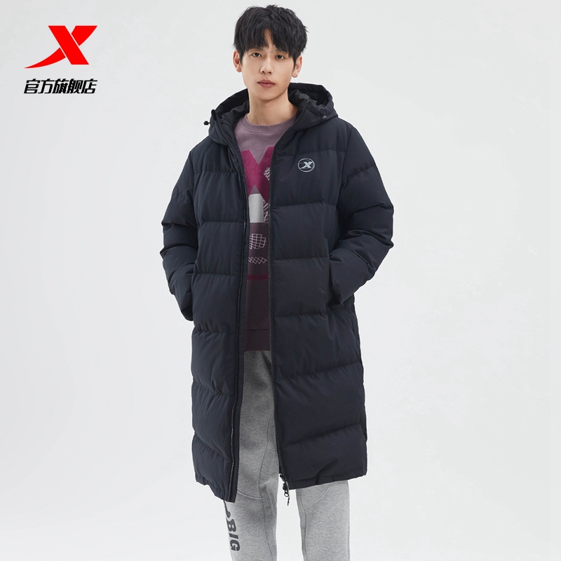 XTEP 特步 男款连帽长款羽绒服 978429640366 439元（需用券）