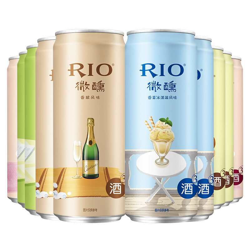 88VIP：RIO 锐澳 微醺 330ml*6罐+气泡水4罐 15.6元（需用券）