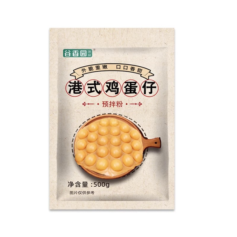 谷香园臻品 港式鸡蛋仔粉 500g*1袋 3.4元包邮（双重优惠）