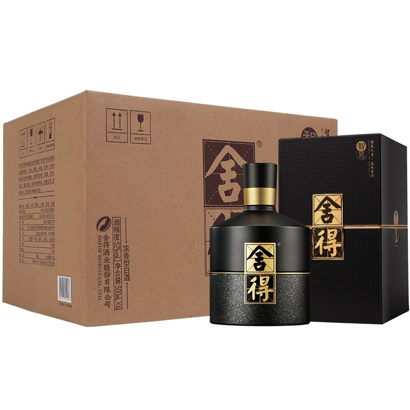 舍得 智慧舍得 浓香型白酒 52度500ml*6瓶整箱装 2675元（需用券）