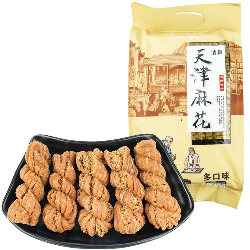 津顺祥 天津麻花 多口味 400g 14.32元