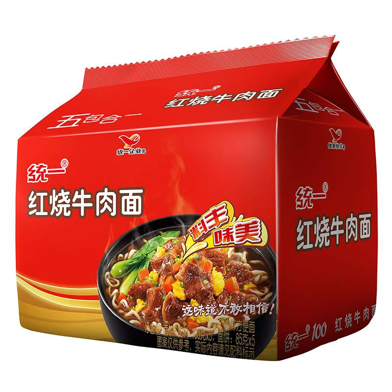 统一 红烧牛肉面 515g 6.42元（需买3件，需用券）