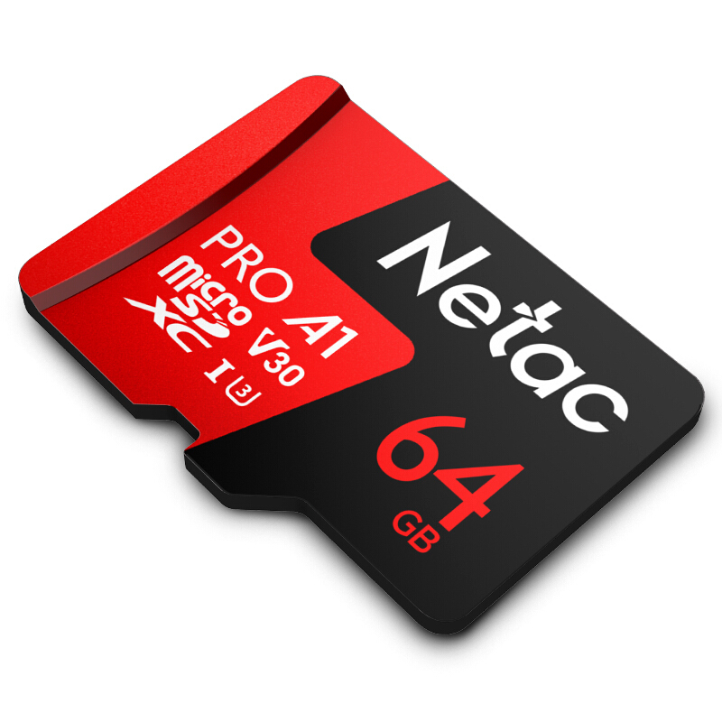 Netac 朗科 P500 至尊PRO版 Micro-SD存储卡 64GB（USH-I、V30、U3、A1） 14.4元（需用券