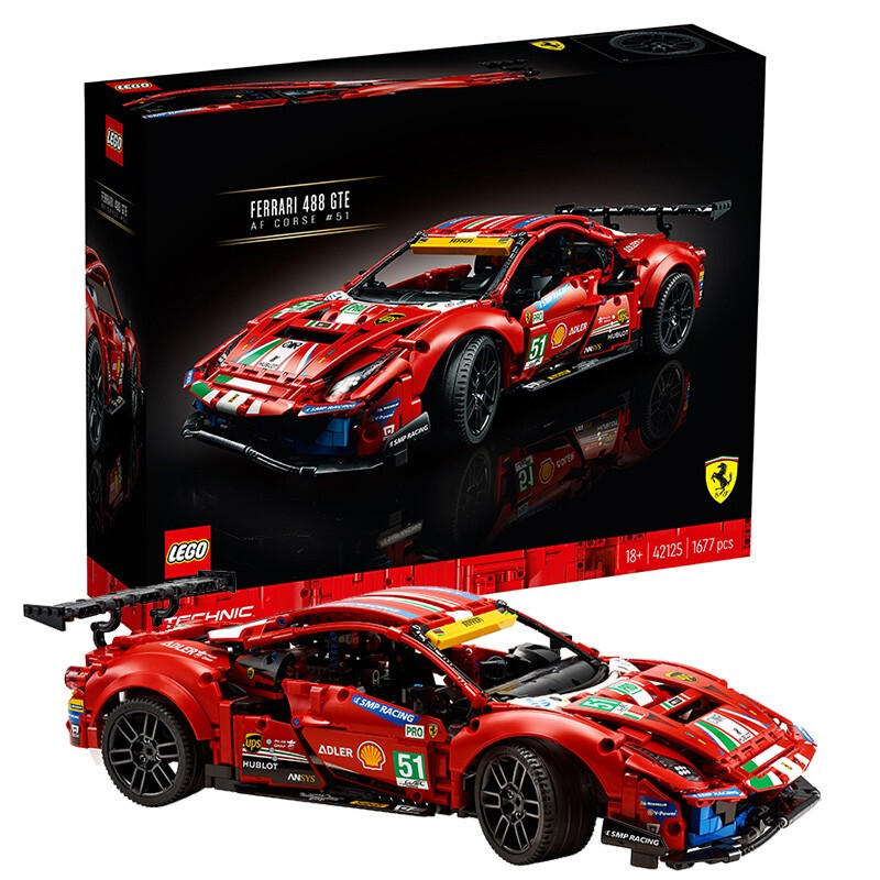 PLUS会员：LEGO 乐高 Technic科技系列 42125 法拉利 488 GTE 1034.05元包邮（拍下立减