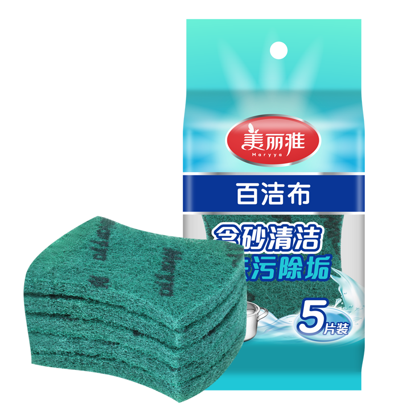 京东plus：美丽雅 强力去污百洁布 10片装 4.85元