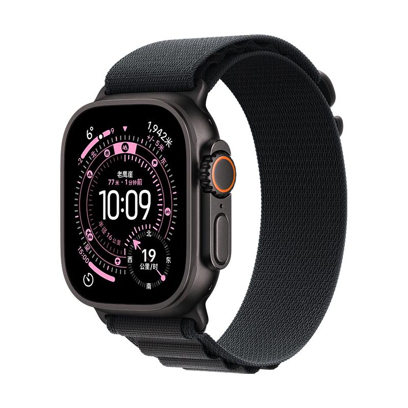 Apple Watch Ultra 3 蜂窝版 黑色钛金属 49mm 高山回环式表带 智能手表 5070.01元