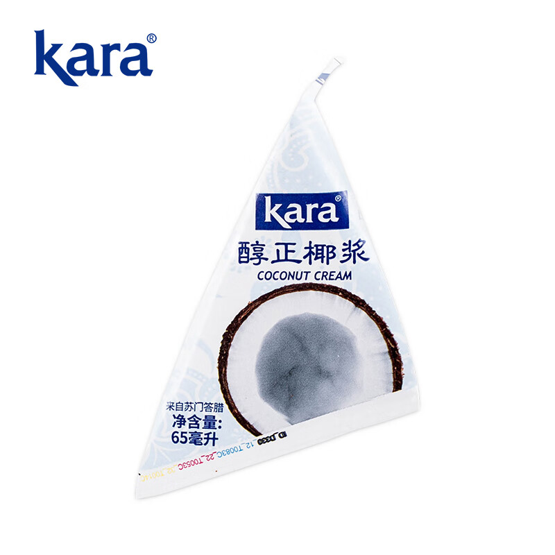 佳乐 KARA牌醇正浓椰浆65ml 拒绝添加奶茶店西米露生椰拿铁甜品烘焙原料 4.9