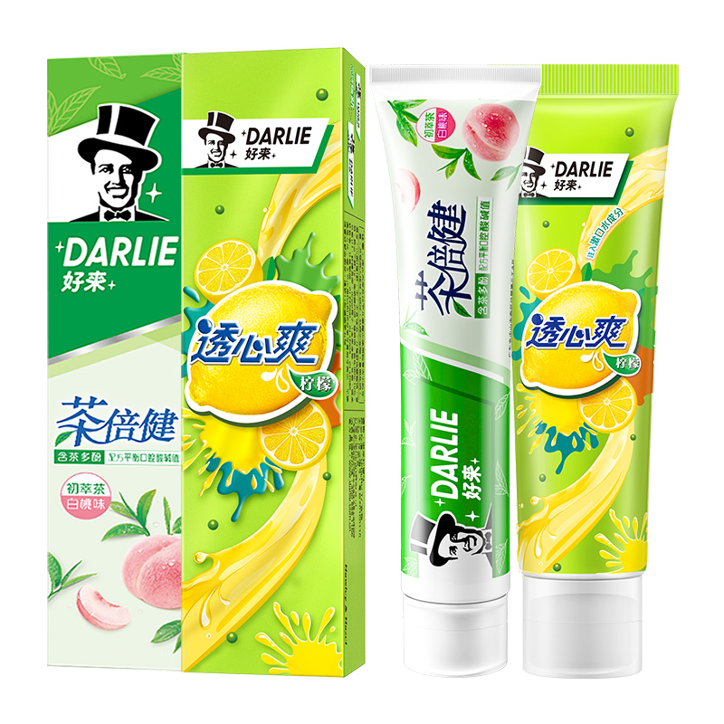 88VIP：DARLIE 好来 牙膏白桃套装共280g 10.1元