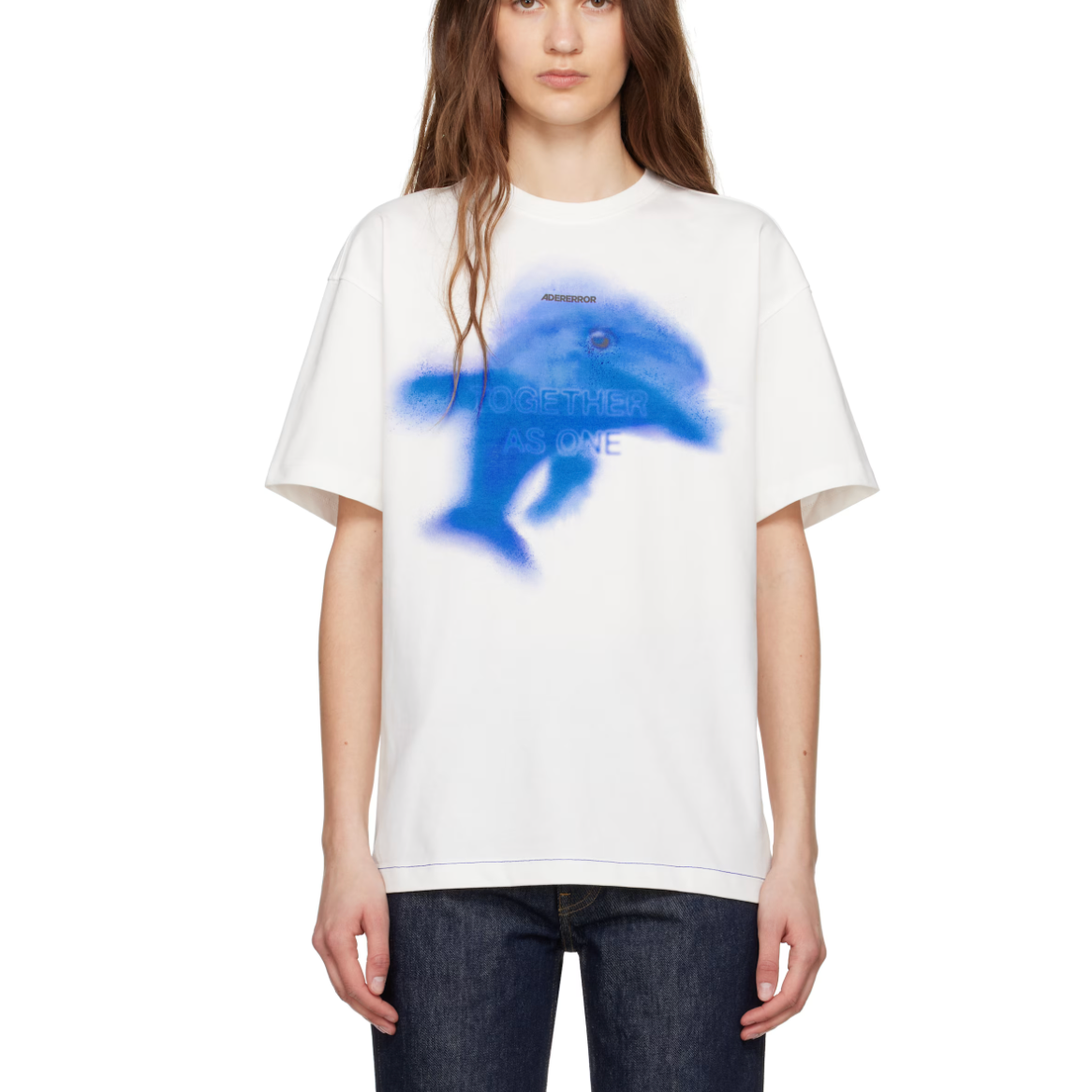 Ader Error 新款藍色海豚T恤 7.5折 $124（約894.1元）