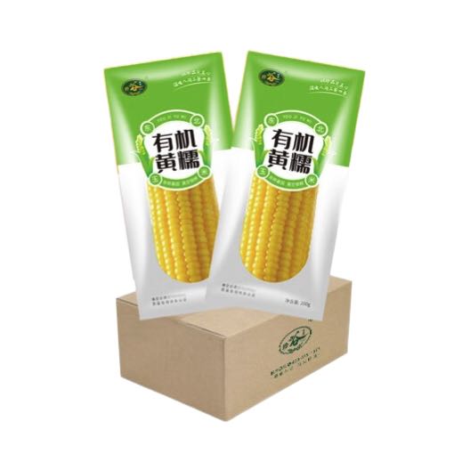 珍谷诱惑 有机糯玉米200g/根 8支箱装 19.9元（需用券）