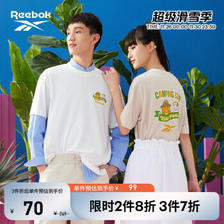 Reebok 锐步 KAKAO FRIENDS联名 中性运动T恤 HE6356 白色 L 69.3元（需买3件，共207.9