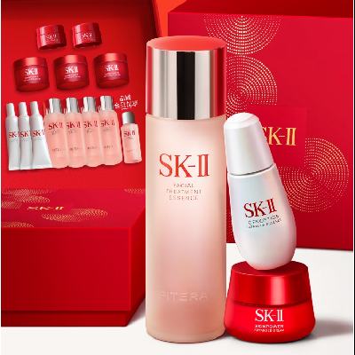 PLUS会员、百亿补贴：SK-II 神仙水 230ml+面霜50g+小灯泡30ml 护肤品套装 3271.7元