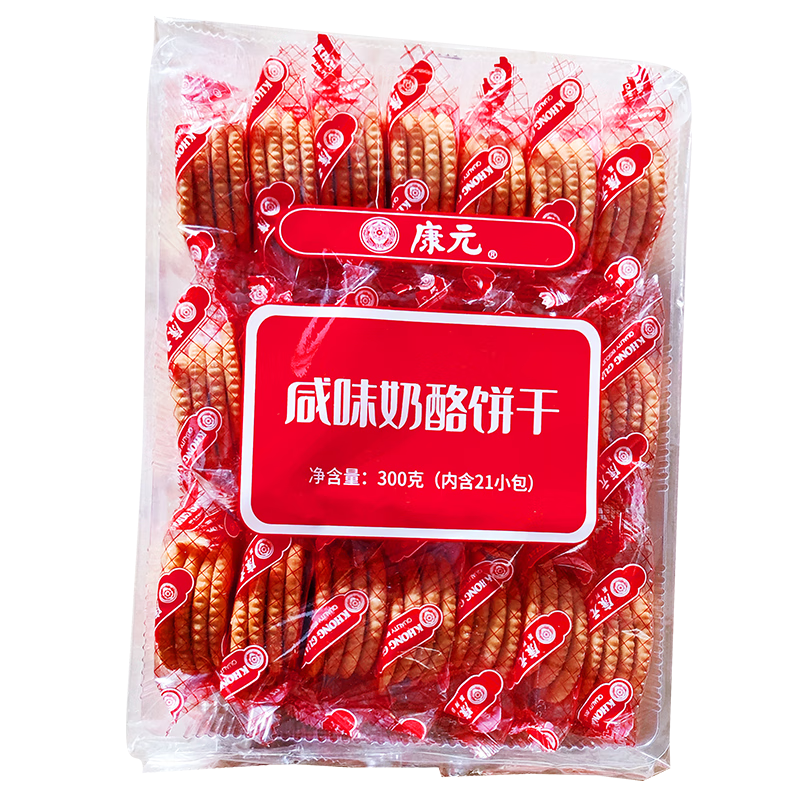 KHONG GUAN 康元 咸味奶酪饼干 300g（21小包） 14.65元（需用券）