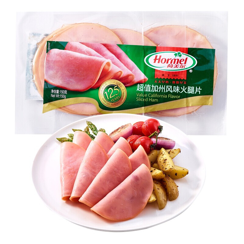 Hormel 荷美尔 加州风味火腿片 150g 6.28元（需买9件，需用券）