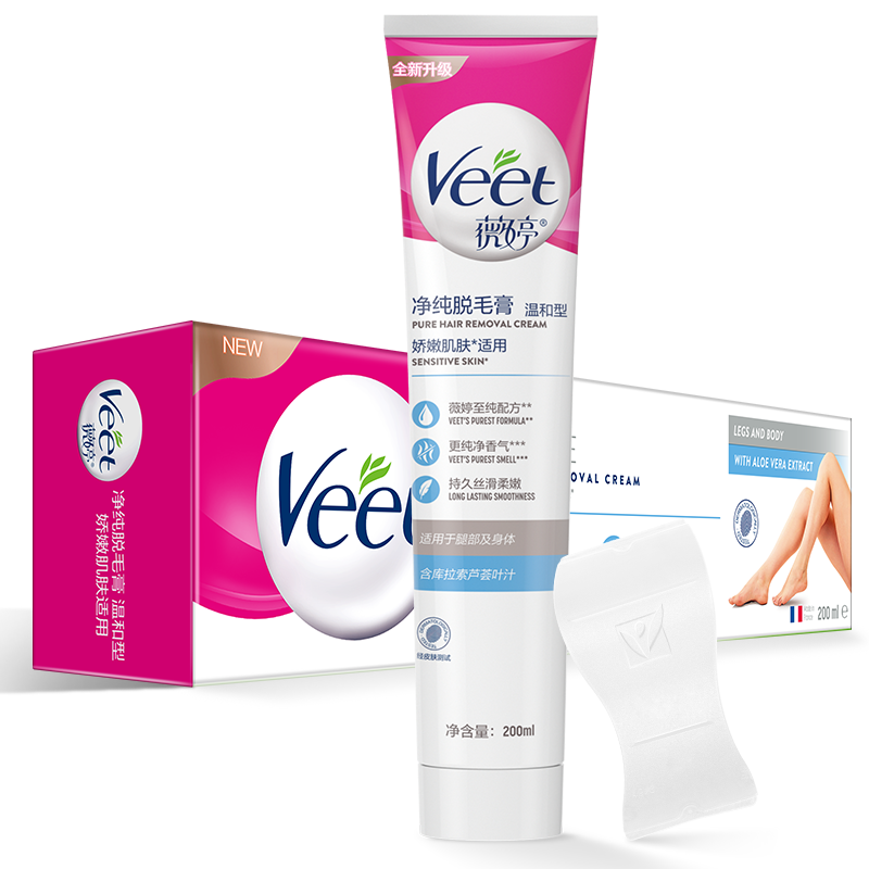 Veet 薇婷 净纯脱毛膏 温和型200ml(娇嫩肌肤适用) 59.9元（需买3件，共179.7元）