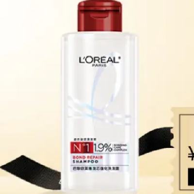 PLUS会员：L'OREAL PARIS 巴黎欧莱雅 欧莱雅发芯强化洗发露100ml 4.41元包邮（需