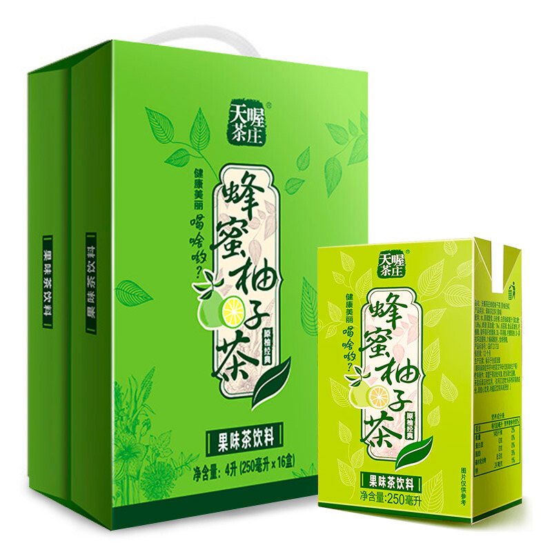 天喔茶庄 蜂蜜柚子茶 6 瓶 10.9元（需用券）