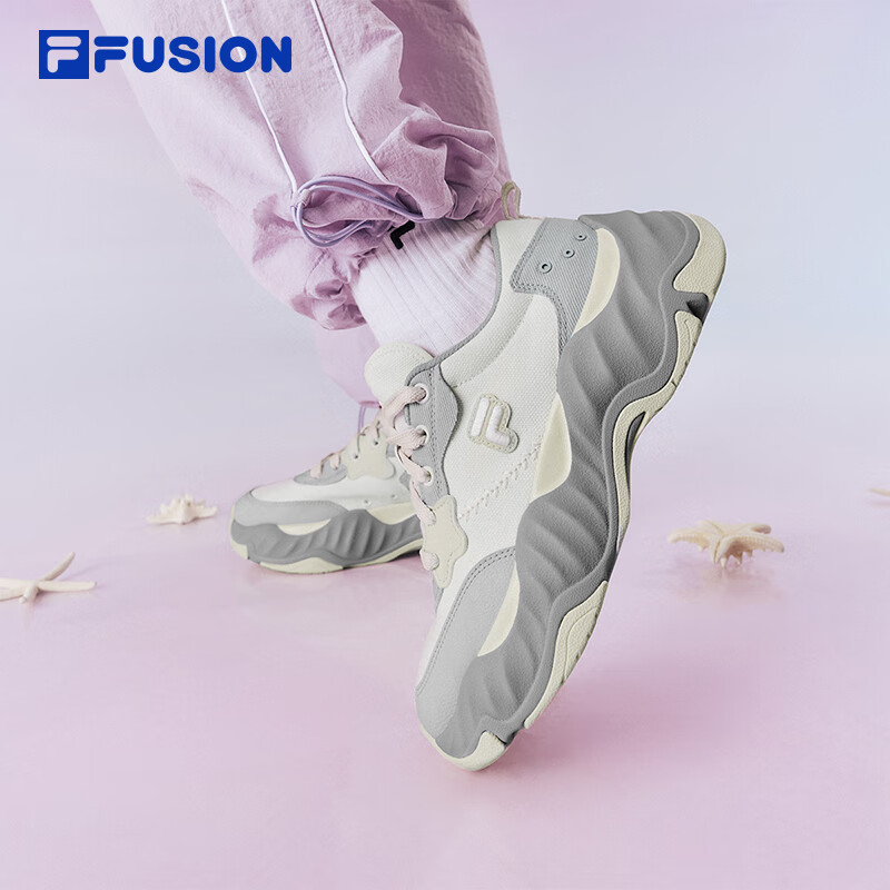 FILA FUSION 斐乐官方女鞋STARFISHII海星鞋2024夏季休闲鞋帆布鞋运动 339元（需买3